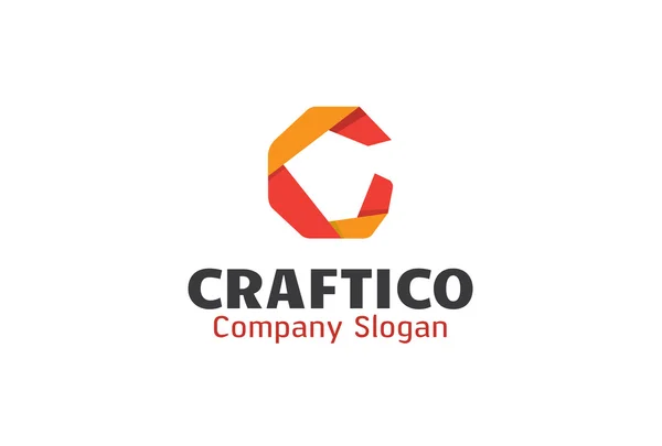 Craftico 디자인 일러스트 레이 션 — 스톡 벡터