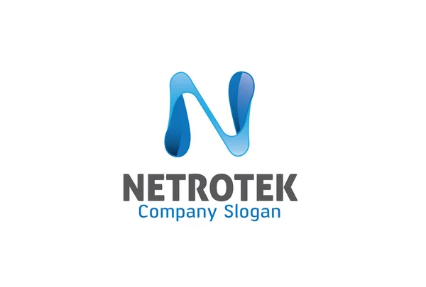 Netrotek Design Illustration — Stock Vector