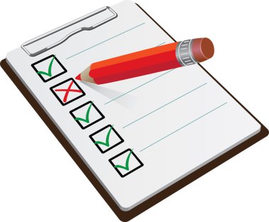 Not defteri ve kalem vektör