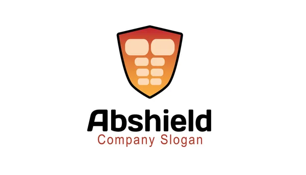 Abs Shield Design Illustration — Stock Vector