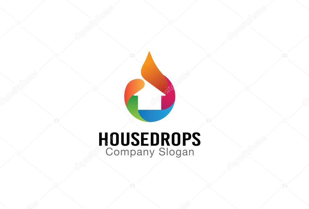 House Drops Design Illustration