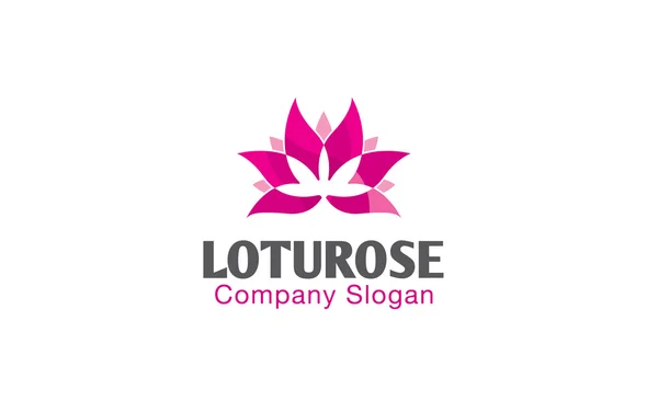 Lotus Spa Massage ontwerp illustratie — Stockvector