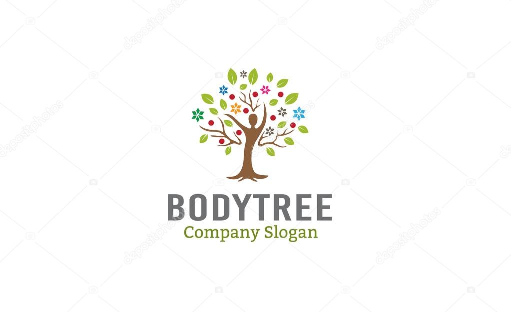 Body Tree Design Illustration