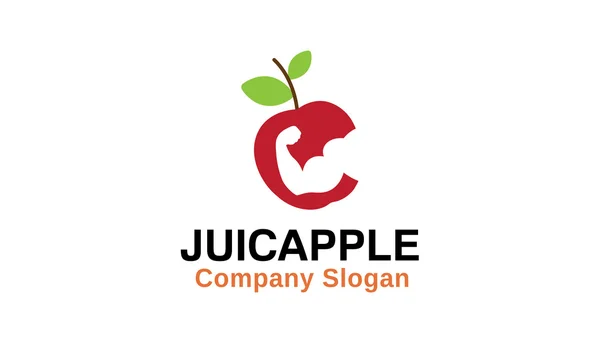Juic apple Diseño Ilustración — Vector de stock