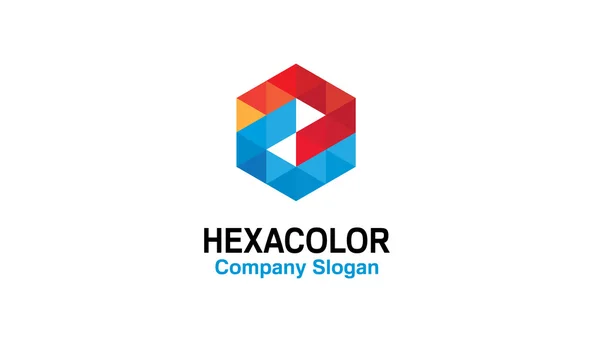 Illustration du design couleur Hexa — Image vectorielle