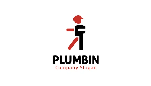 Plumbin 기호 디자인 일러스트 레이 션 — 스톡 벡터