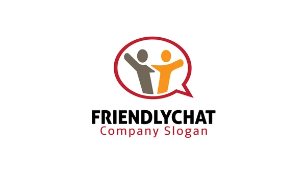 Friendly Chat Design Illustration — Stock Vector