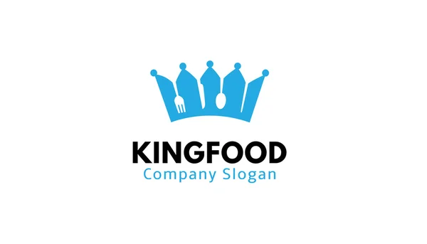 King Food Design Illustration — Stock Vector