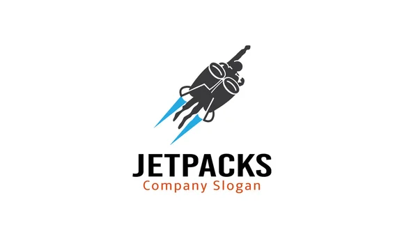 Jet Packs Design Illustration — Stock Vector