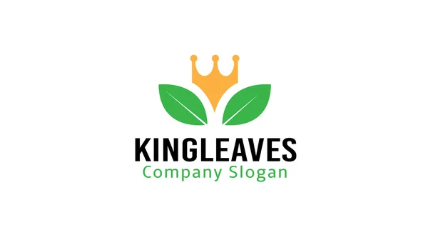 King Leaves Design Illustration — Stock Vector