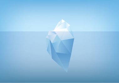 buzdağının ucu illüstrasyon-düşük Poli /polygon grafiği