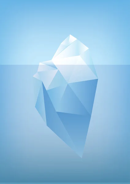 buzdağının ucu illüstrasyon-düşük Poli /polygon grafiği