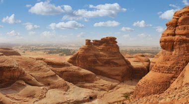çöl manzara panorama, Dağ Manzaralı Suudi Arabistan