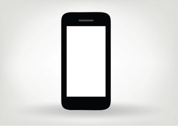 Μοντέρνο smartphone με κενή οθόνη απομονωθεί εικονογράφηση — Διανυσματικό Αρχείο