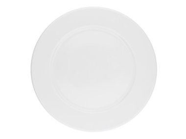 boş beyaz plaka beyaz arkaplanda izole