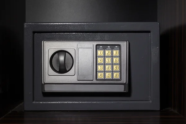 Hotel safe box with digital lock — Stock Photo, Image