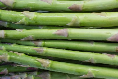 taze yeşil kuşkonmaz makro ham