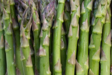 taze yeşil kuşkonmaz makro ham