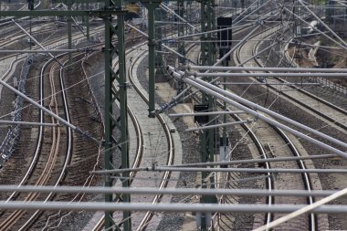demiryolu, demiryolu parça, demiryolları ve güç hatları sistemleri 