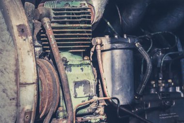 eski motor motor makro - eski endüstriyel makine