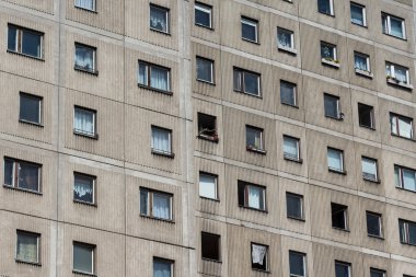 Plattenbau yapı - cephe bina gdr