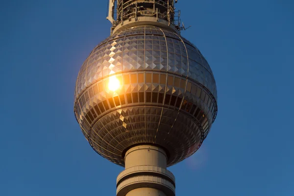 Torre de televisão de Berlim (Fernsehturm ), — Fotografia de Stock