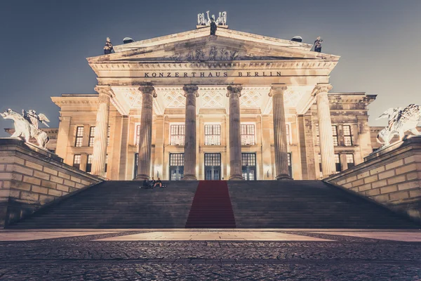 Berlin Allemagne Juillet 2016 Salle Concert Historique Konzerthaus Gendarmenmarkt Nuit — Photo