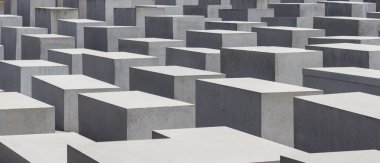 Berlin, Almanya - 20 Temmuz 2016: Memorial öldürüldü Avrupa Yahudilerinden bahsediyorum, olarak da bilinen Holocaust Memorial Berlin için.