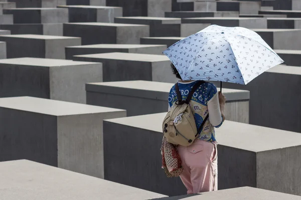 Berlín Alemania Julio 2016 Monumento Los Judíos Asesinados Europa También —  Fotos de Stock