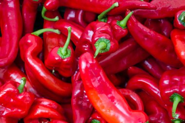 kırmızı biber closeup - seçici odak