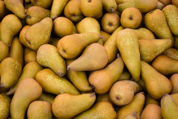 梨果集团在食品市场上的宏观 — 图库照片