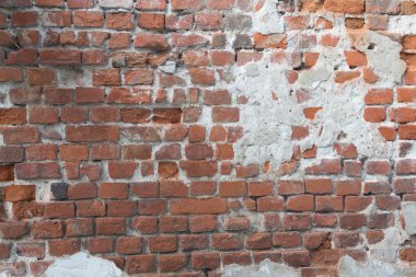 kırmızı tuğla duvar arka plan, taş cephe doku.