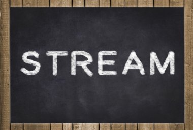 Siyah Kara tahta yazılı akışı