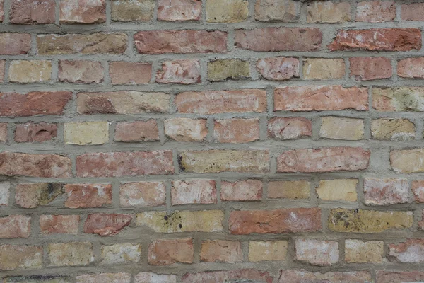 Aged red brick wall background  - tiled stone texture — Stock Photo, Image