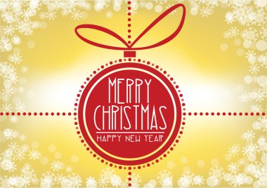 neşeli Noel kartı-biblo, kar tanesi dekorasyon