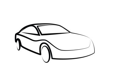 sports car outlines. modern car illustration. car vector image