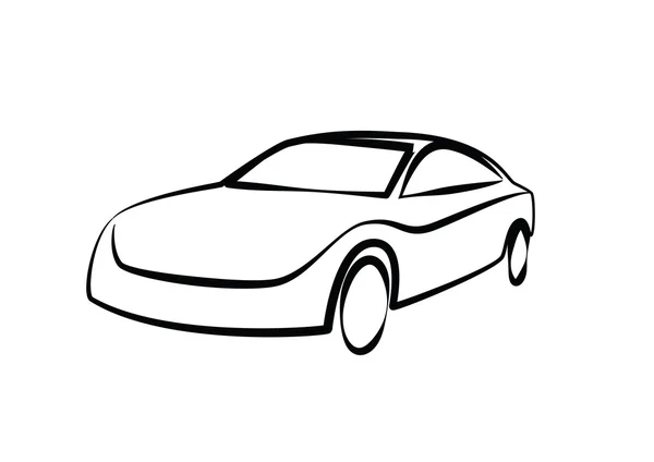 Sports car outlines. modern car illustration. car vector image — Διανυσματικό Αρχείο