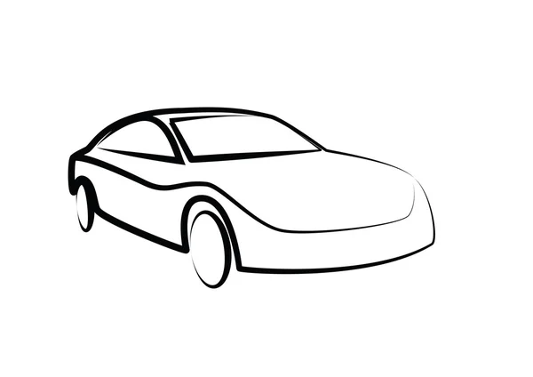 Sportwagen-Umrisse. moderne Auto-Illustration. Auto-Vektorbild — Stockvektor