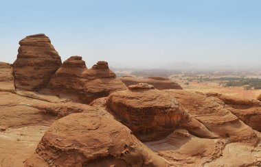 kayalık manzara, kanyon görünümü ve kırmızı taş Dağları