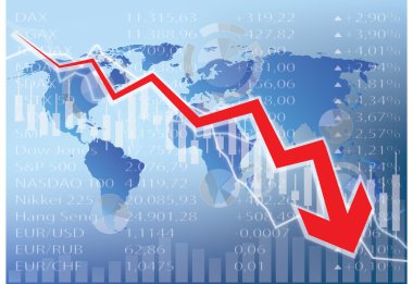 borsa kazasında illüstrasyon