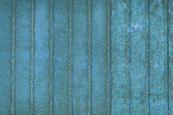 Fundo vintage azul - textura de metal enferrujado listrado — Fotografia de Stock