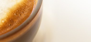 kahve süt closeup - kopya alanı