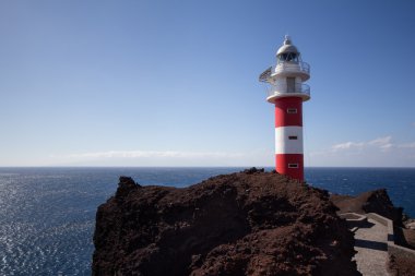 okyanus arka plan ile deniz feneri 