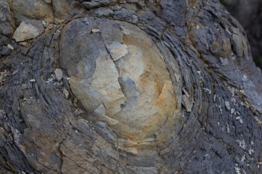 Rock makro, soğan cilt ayrışma / yıpranmış taş doku 
