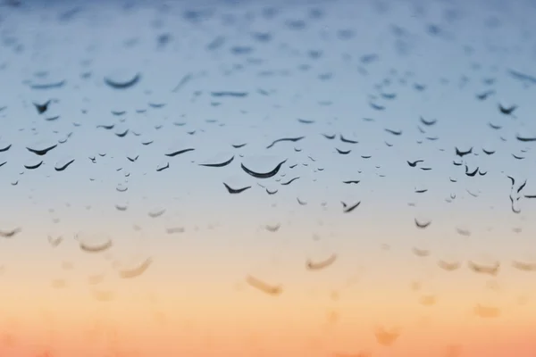 Gotas de agua, gotas de lluvia macro — Foto de Stock