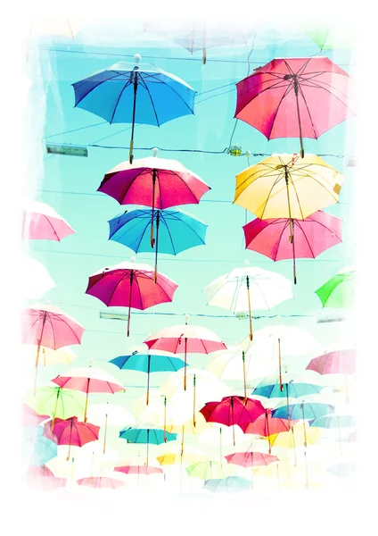Impression été avec parapluies — Photo
