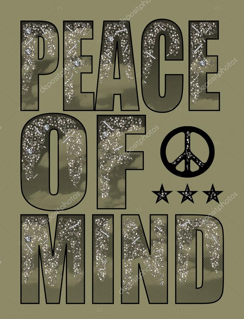 Peace Of Mind Slogan Stock Photo By C Workingpens Peace Of Mind Slogan Stock Photo By C Workingpens