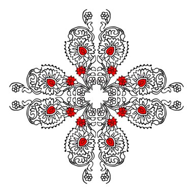 Halk baskı, ortalanmış