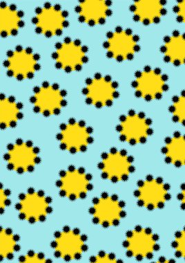 Retro geometrik desen