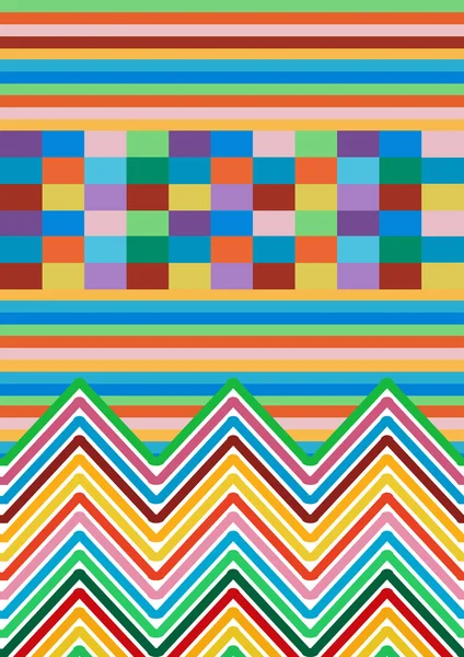 Naadloze kleurrijke patroon — Stockvector